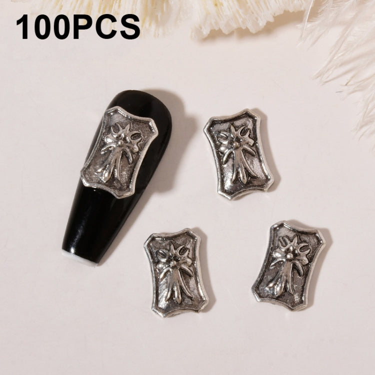 H651 100pcs Nail Crocodile Vintage Alloy Jewelry Nail Metal Accessories