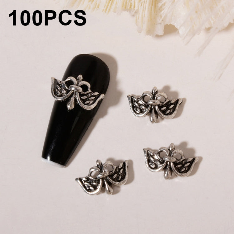 H656 100pcs Nail Crocodile Vintage Alloy Jewelry Nail Metal Accessories