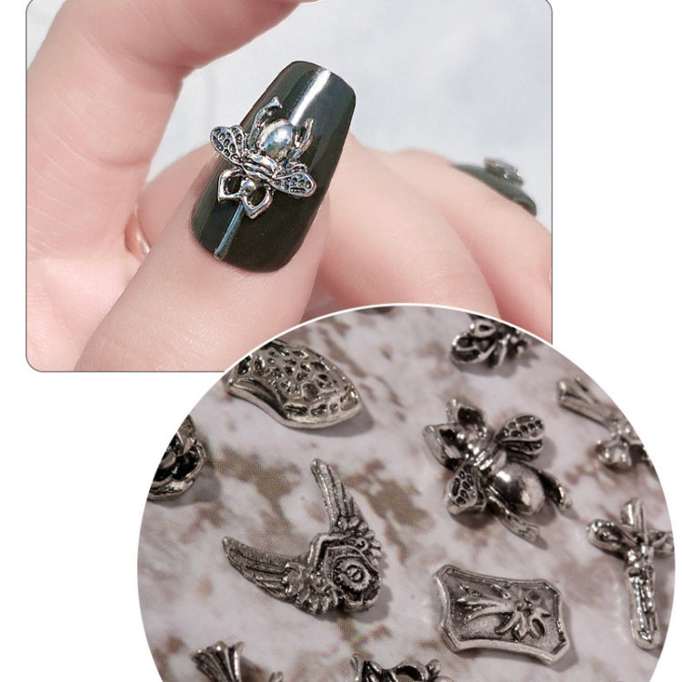 H656 100pcs Nail Crocodile Vintage Alloy Jewelry Nail Metal Accessories