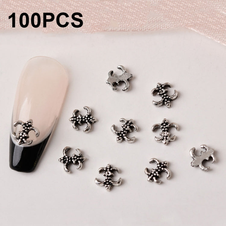 H813 100pcs Nail Crocodile Vintage Alloy Jewelry Nail Metal Accessories