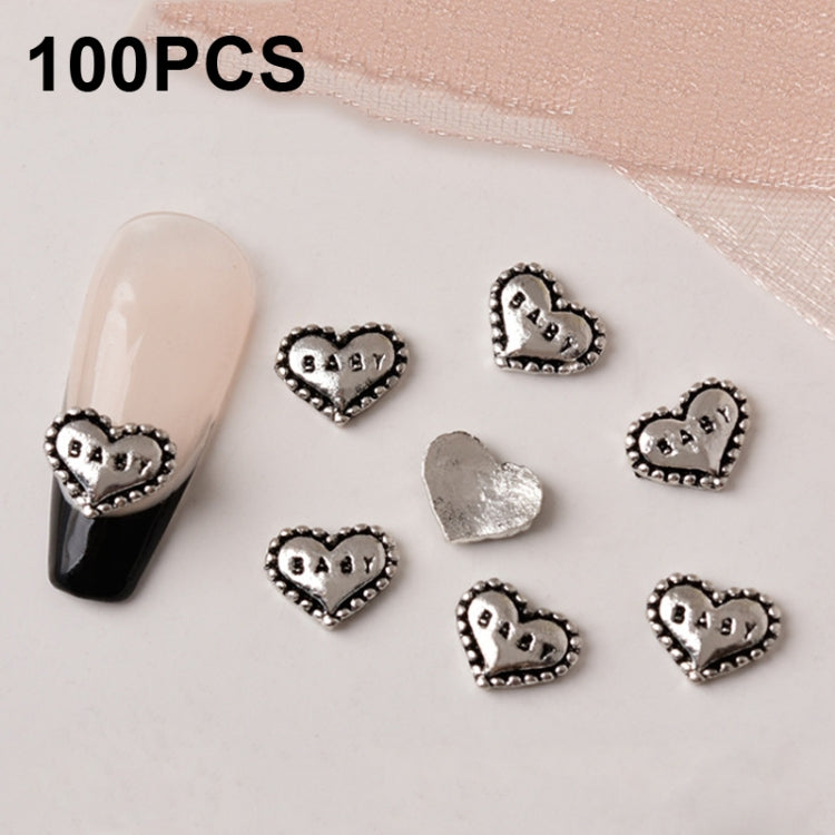 H821 100pcs Nail Crocodile Vintage Alloy Jewelry Nail Metal Accessories