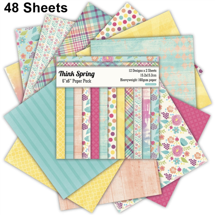 2 Sets 6 inch DIY Album Clipboard Handmade Background Paper