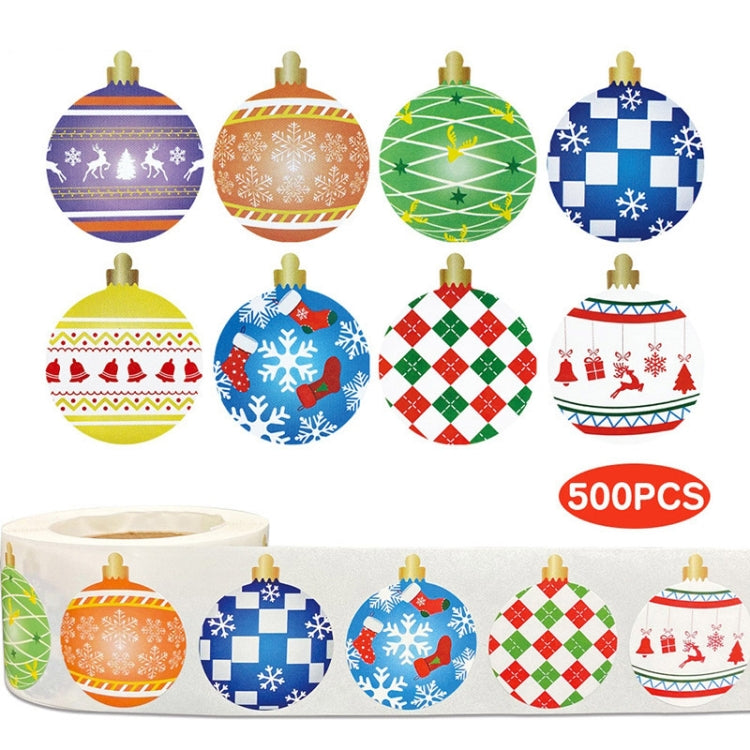 1roll Christmas Decoration Stickers Gift Label Tape, Size: 1 inch