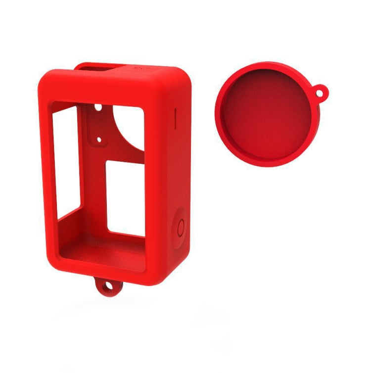 For DJI Osmo Action 3 Silicone Protective Case Lens Cap