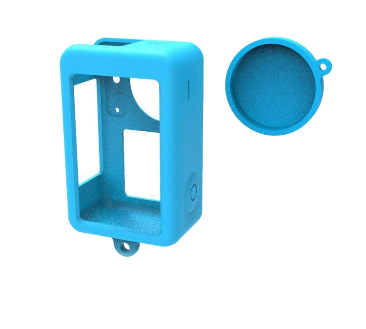 For DJI Osmo Action 3 Silicone Protective Case Lens Cap