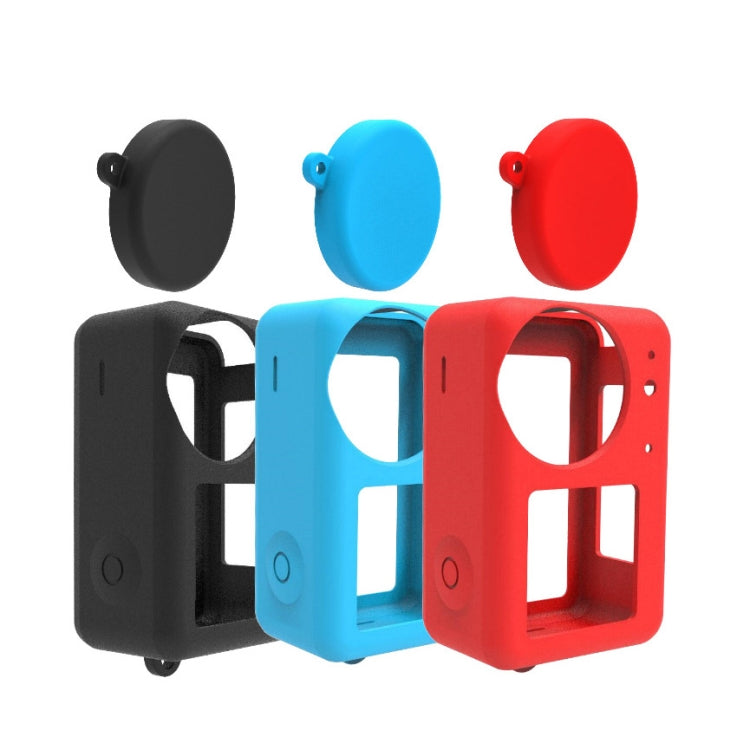 For DJI Osmo Action 3 Silicone Protective Case Lens Cap