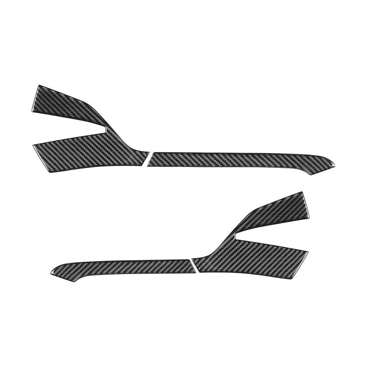 For Chevrolet Corvette C8 4pcs /Set Left-Hand Drive Rearview Mirror Anti-Scratch Stickers - Black