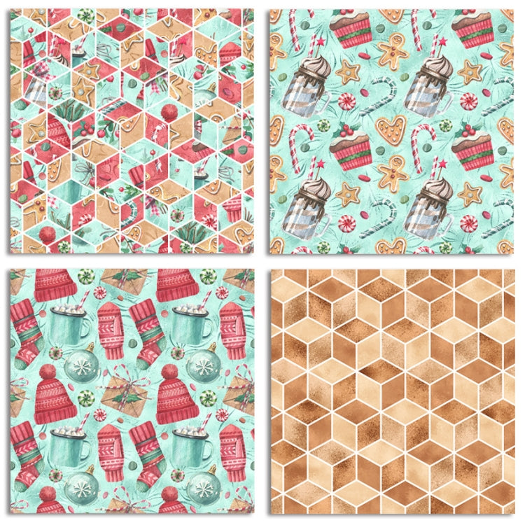 2 Sets PA1903 DIY Album Clipboard Handbook Card Background Paper, Size: 6 inch