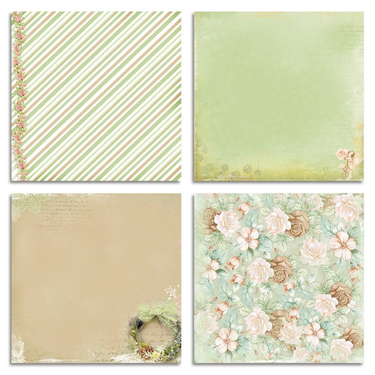 2 Sets PA1514 DIY Album Clipboard Handbook Card Background Paper, Size: 6 inch
