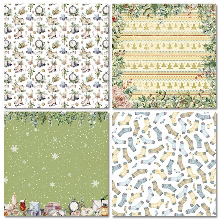 2 Sets PA2012 DIY Album Clipboard Handbook Card Background Paper, Size: 6 inch