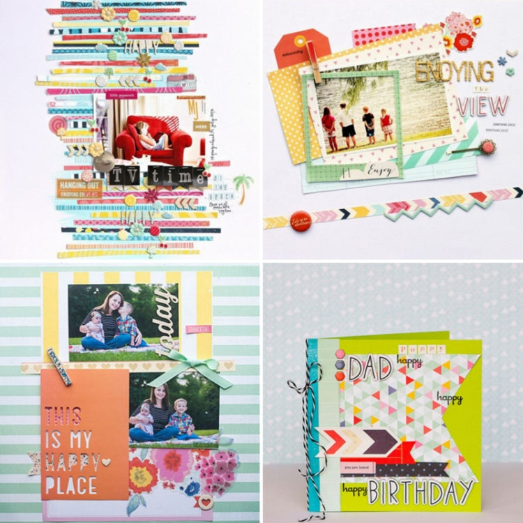 2 Sets PA2012 DIY Album Clipboard Handbook Card Background Paper, Size: 6 inch
