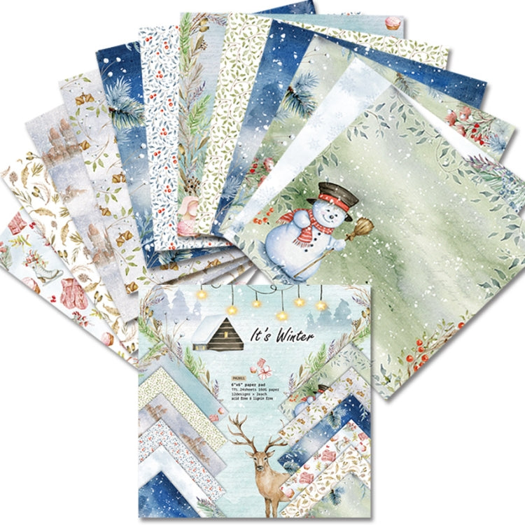 2 Sets PA2011 DIY Album Clipboard Handbook Card Background Paper, Size: 6 inch