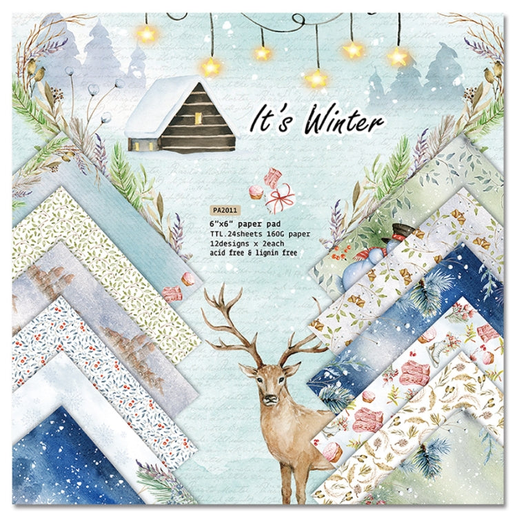 2 Sets PA2011 DIY Album Clipboard Handbook Card Background Paper, Size: 6 inch