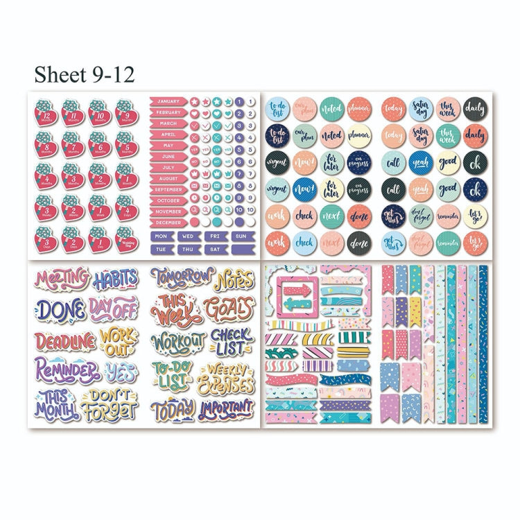 610PCS/Set  Love Wedding Scrapbook Stickers Wedding Planner Decorative Strickers