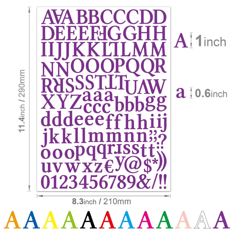 10 PCS Waterproof Alphabet DIY Handbook Sticker Gift Decoration Office Sticker