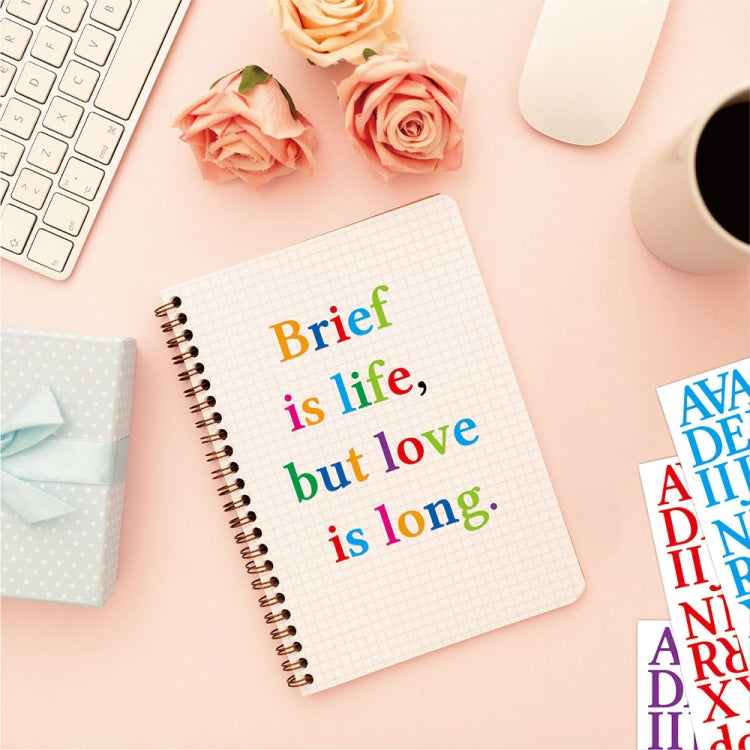 10 PCS Waterproof Alphabet DIY Handbook Sticker Gift Decoration Office Sticker