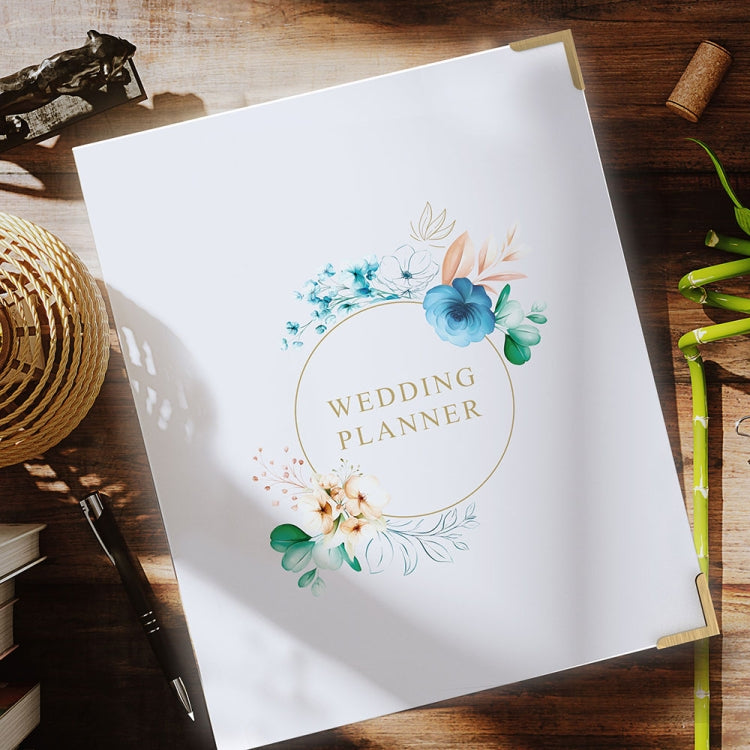 Hardcover Wedding Planner + Stickers + Clips Set Wedding Planning Materials(Lmx-001)