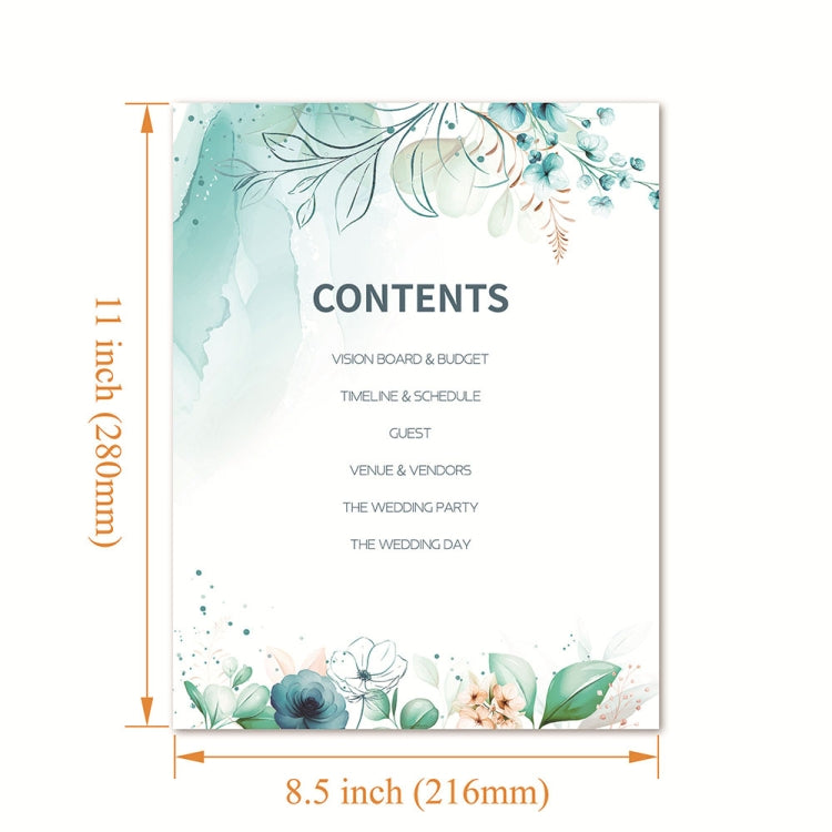 Hardcover Wedding Planner + Stickers + Clips Set Wedding Planning Materials(Lmx-001)