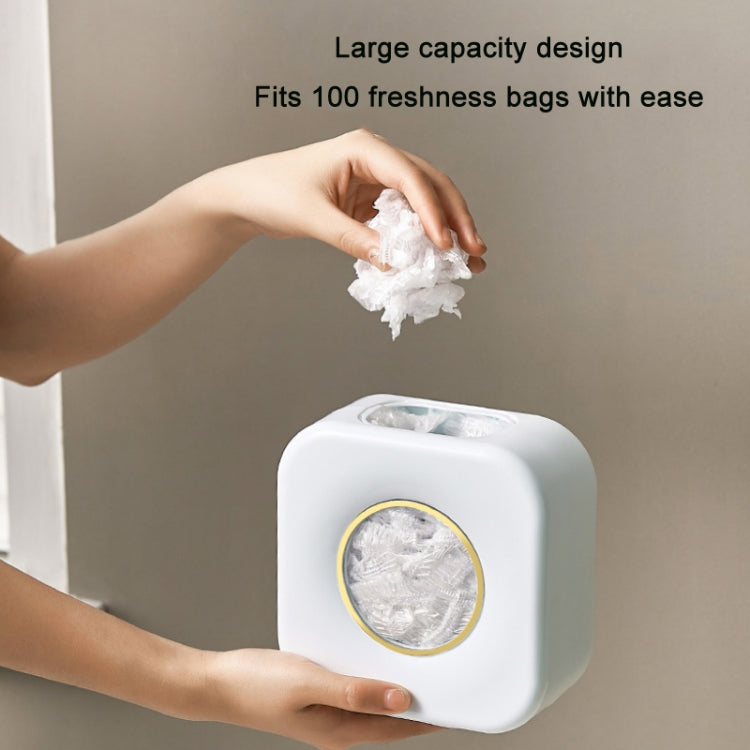 2 PCS Large Capacity Kitchen Cling Wrap Organiser Wall Mounted Shower Cap Storage Shelf