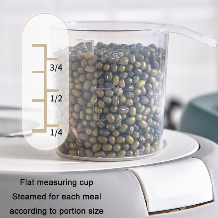Kitchen Sealed Moisture Dust Proof Storage Rice Bucket, Color: Blue 10kg