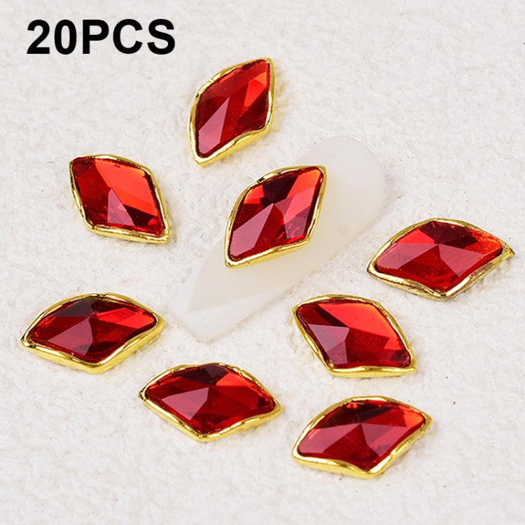 20 PCS Nail Art Jewelry Nail Diamond Decoration Stickers