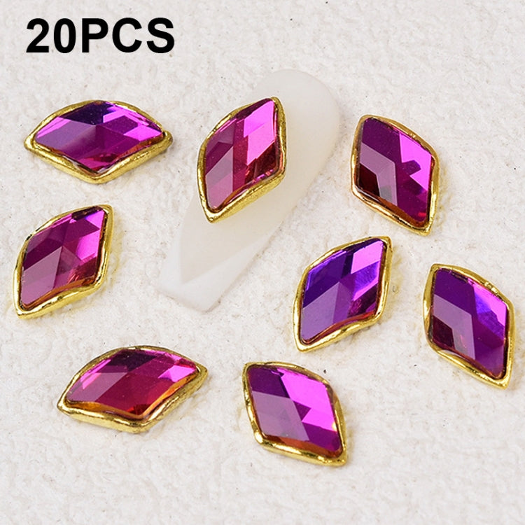 20 PCS Nail Art Jewelry Nail Diamond Decoration Stickers