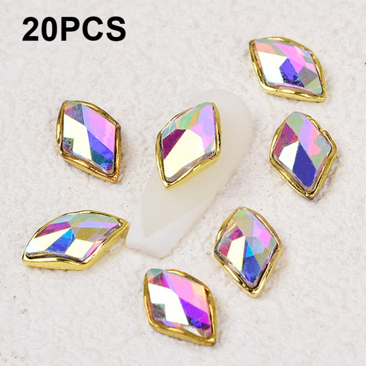20 PCS Nail Art Jewelry Nail Diamond Decoration Stickers