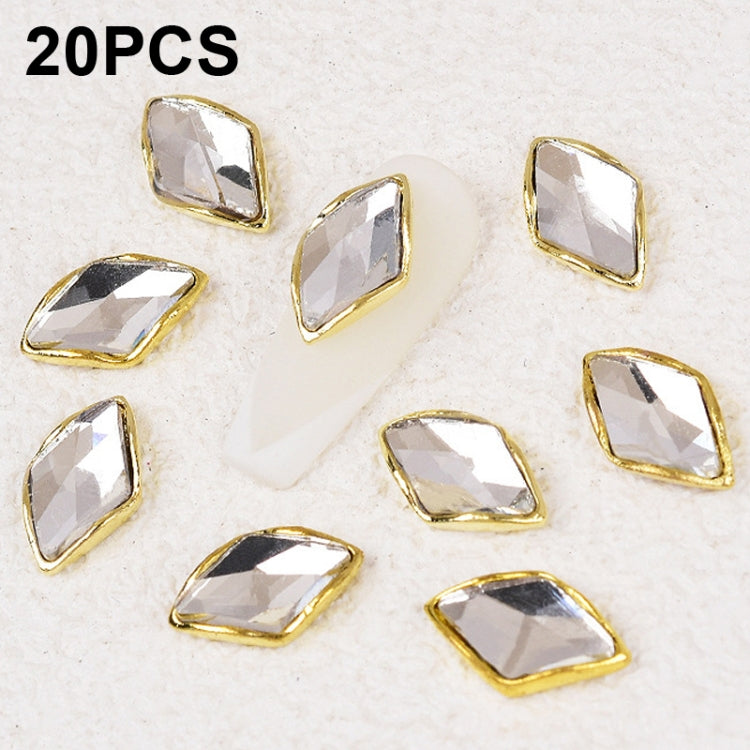 20 PCS Nail Art Jewelry Nail Diamond Decoration Stickers