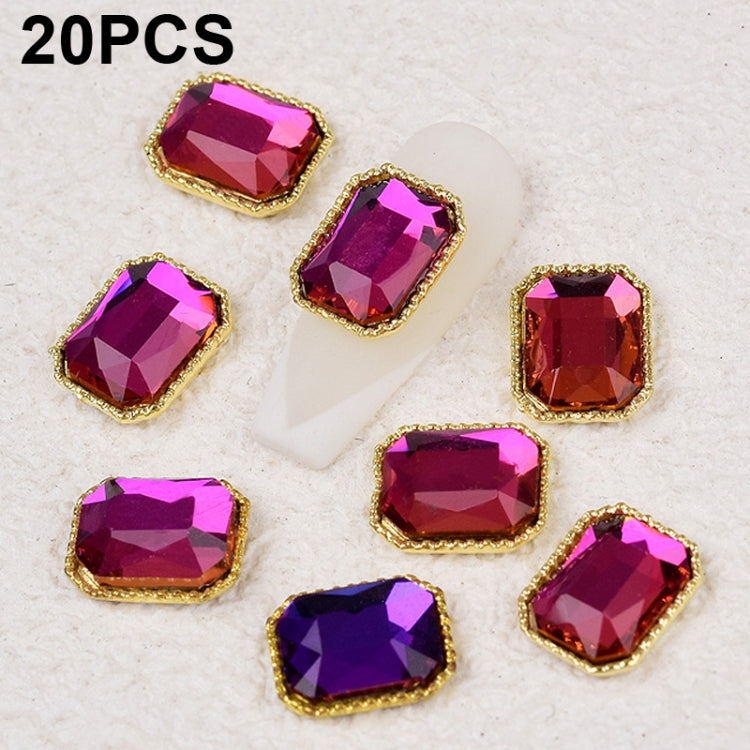 20 PCS Nail Art Jewelry Nail Diamond Decoration Stickers