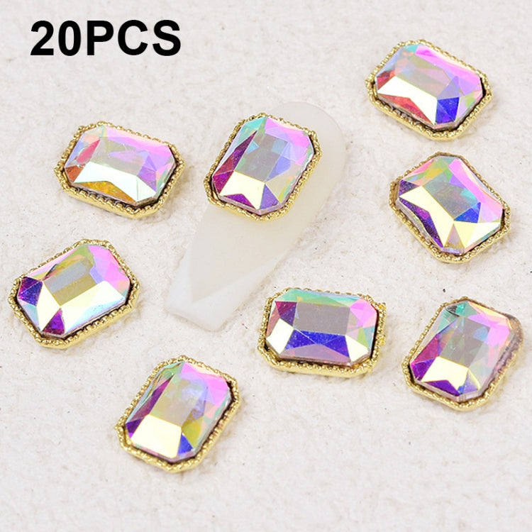 20 PCS Nail Art Jewelry Nail Diamond Decoration Stickers