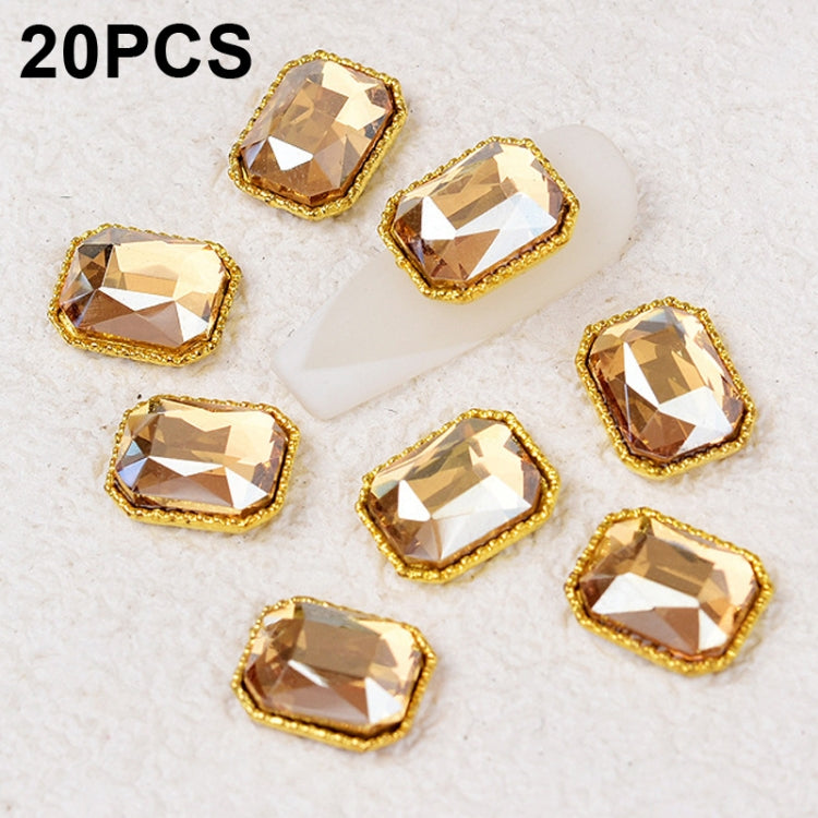 20 PCS Nail Art Jewelry Nail Diamond Decoration Stickers