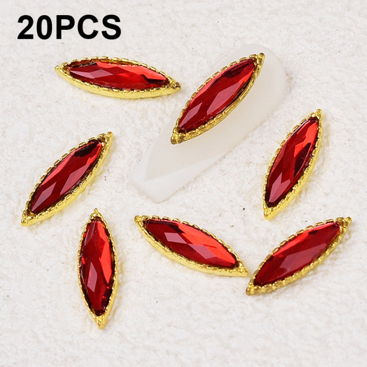 20 PCS Nail Art Jewelry Nail Diamond Decoration Stickers