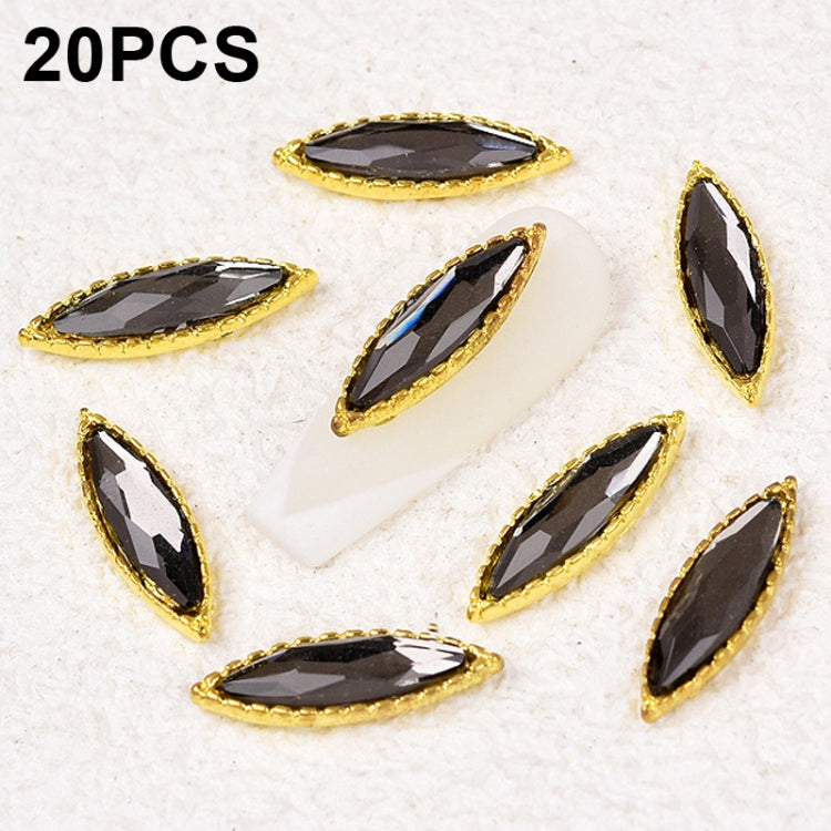 20 PCS Nail Art Jewelry Nail Diamond Decoration Stickers