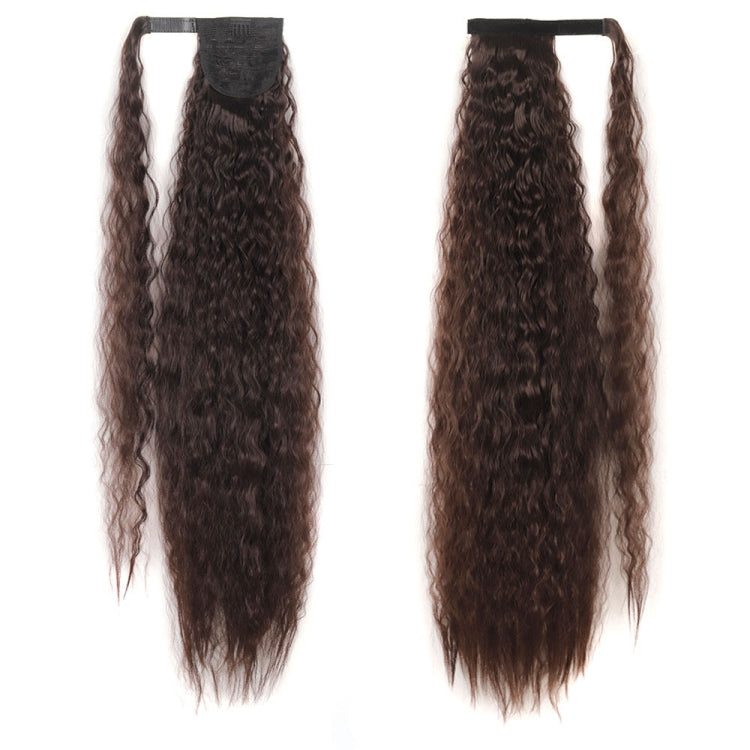 MST8568 Invisible Adhesive Bandage Wigs Corn Perm Long Ponytail Wigs