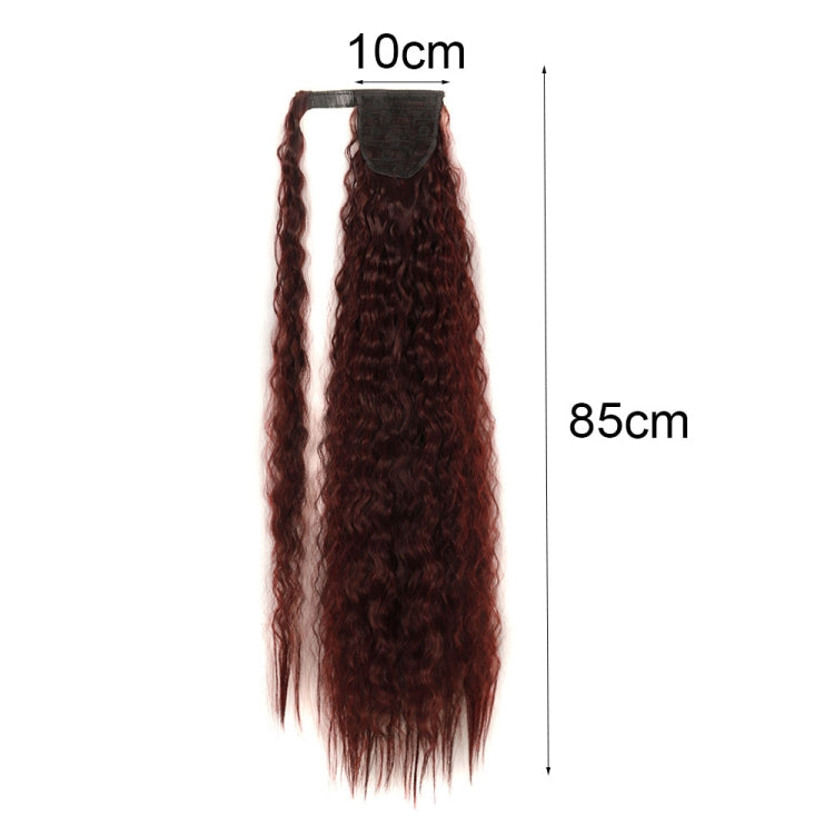MST8568 Invisible Adhesive Bandage Wigs Corn Perm Long Ponytail Wigs