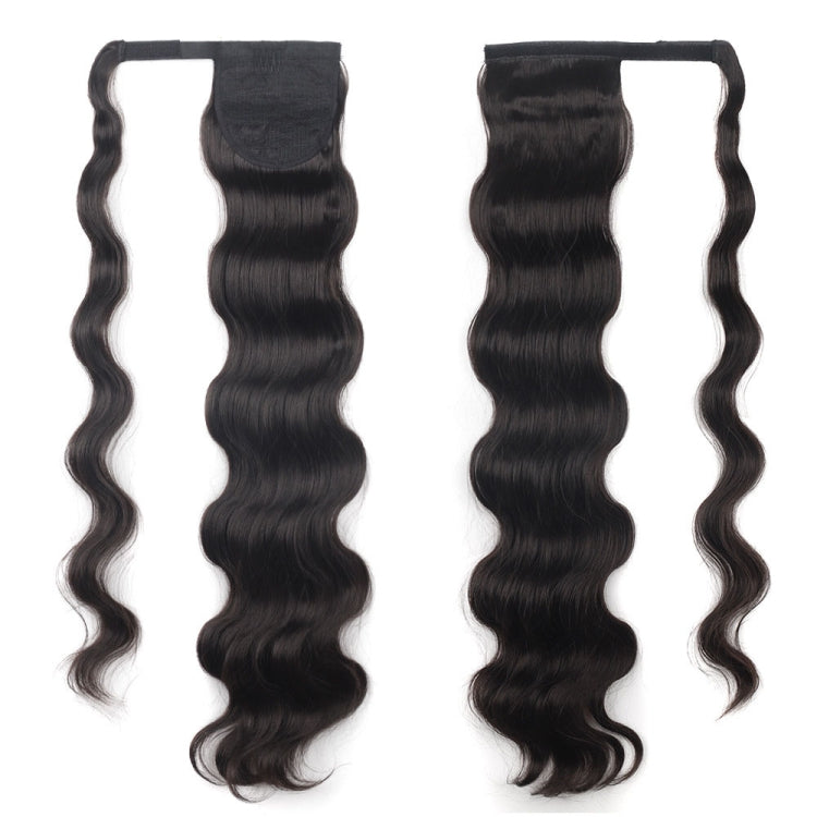 MST08 Adhesive Tie-On Wigs Ponytail Fluffy Long Curly Wigs High-Ponytail