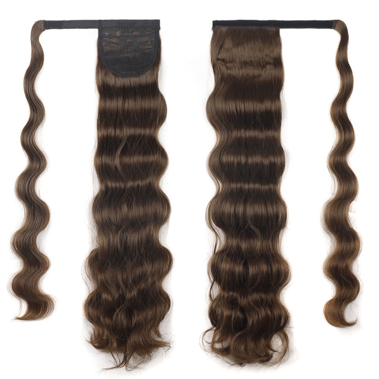 MST08 Adhesive Tie-On Wigs Ponytail Fluffy Long Curly Wigs High-Ponytail