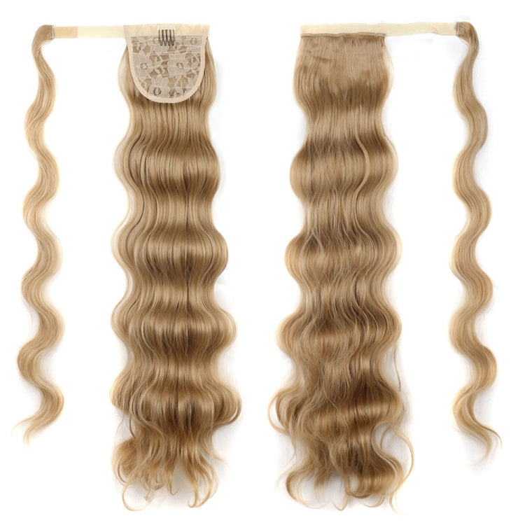 MST08 Adhesive Tie-On Wigs Ponytail Fluffy Long Curly Wigs High-Ponytail