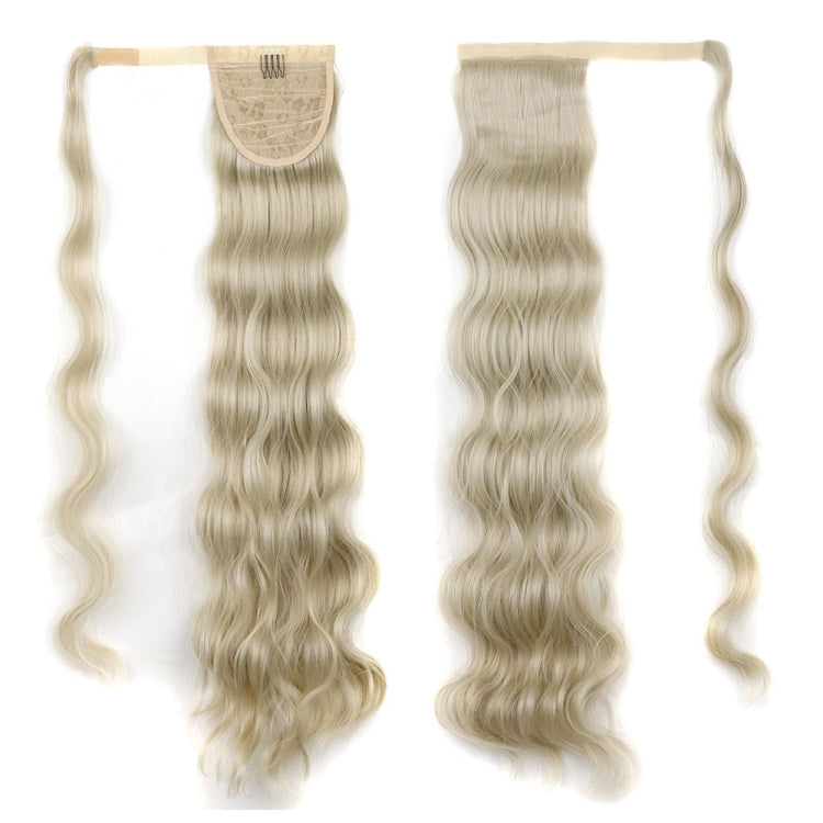 MST08 Adhesive Tie-On Wigs Ponytail Fluffy Long Curly Wigs High-Ponytail