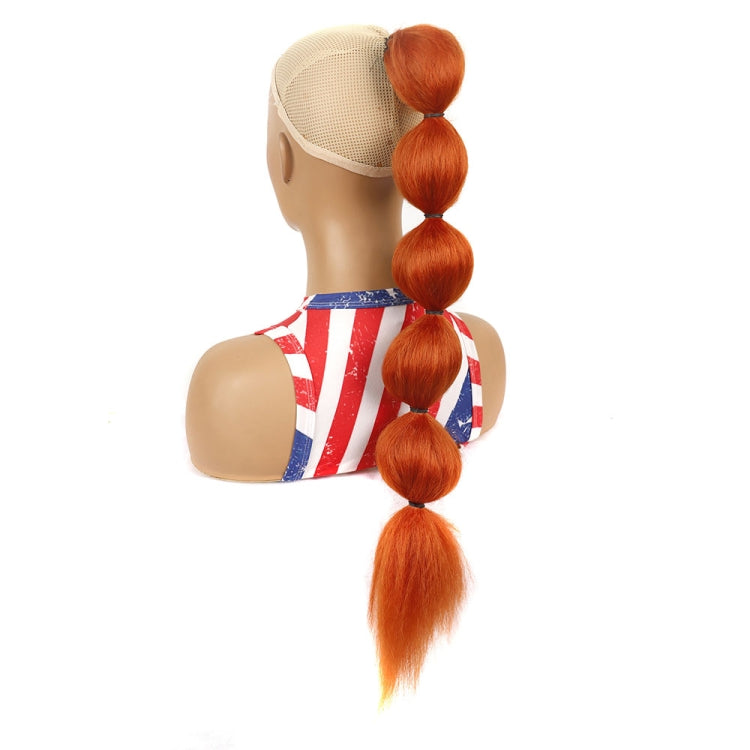 DLMW01 Bubble Shape Shaggy Wig Ponytail Drawstring Long Ponytail Wigs, Spec: 18C