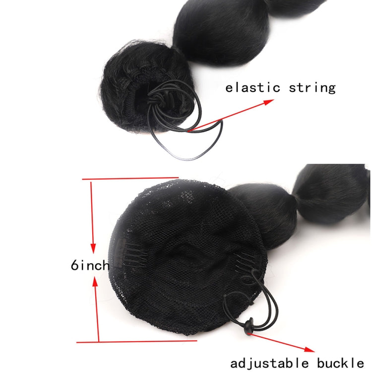 DLMW01 Bubble Shape Shaggy Wig Ponytail Drawstring Long Ponytail Wigs, Spec: PTBLUE2