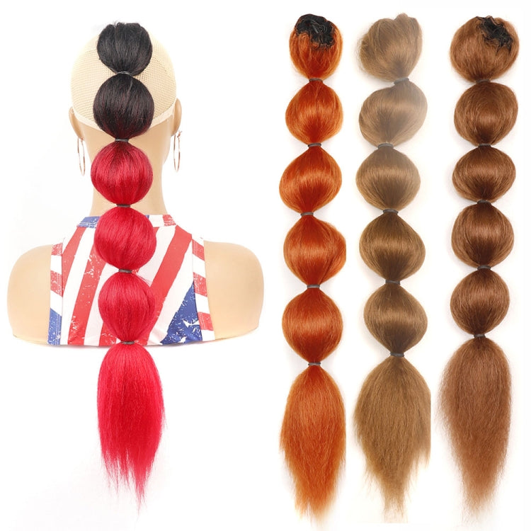 DLMW01 Bubble Shape Shaggy Wig Ponytail Drawstring Long Ponytail Wigs, Spec: PTBLUE2