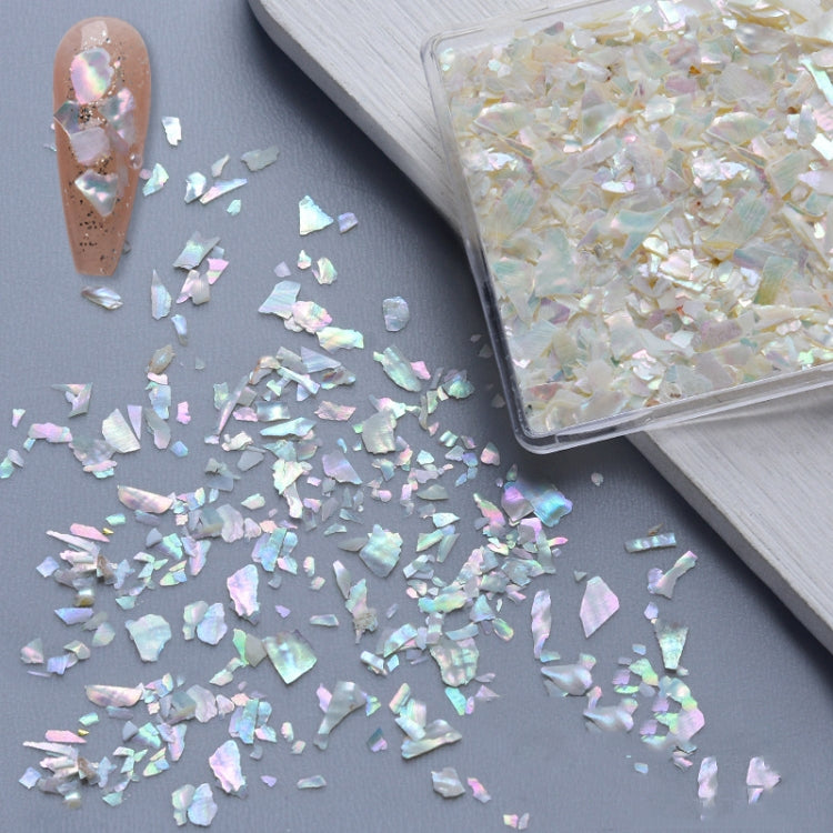 4 Boxes Nail Art Decoration Seashell Fragment Nail Decoration, Style: 01 Bay