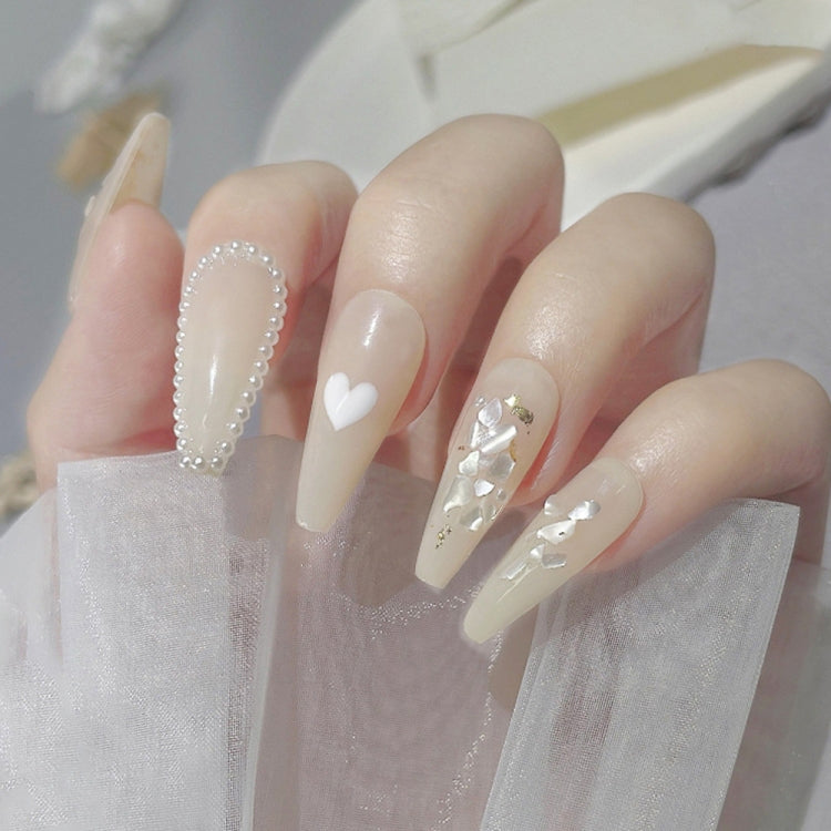 4 Boxes Nail Art Decoration Seashell Fragment Nail Decoration, Style: 03 Smooth