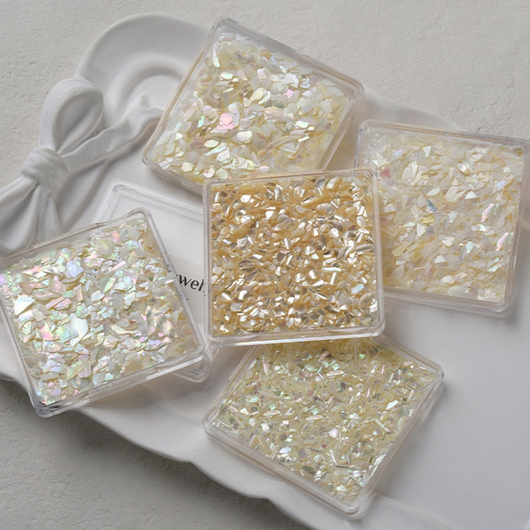 4 Boxes Nail Art Decoration Seashell Fragment Nail Decoration, Style: 06 Mixed Color