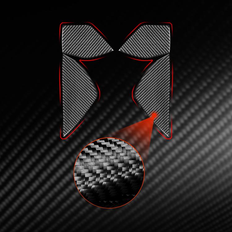 For Chevrolet Corvette C8 4pcs /Set Front Slot Decoration Sticker - Black