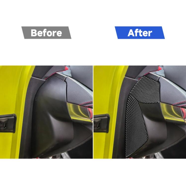 For Chevrolet Corvette C8 4pcs /Set Front Slot Decoration Sticker - Black