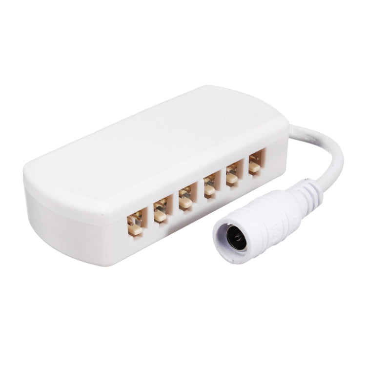 6 Ports 2510 Hub Splitter Junction Box Distributer Connectors Cabinet Light Adapter With DC Head