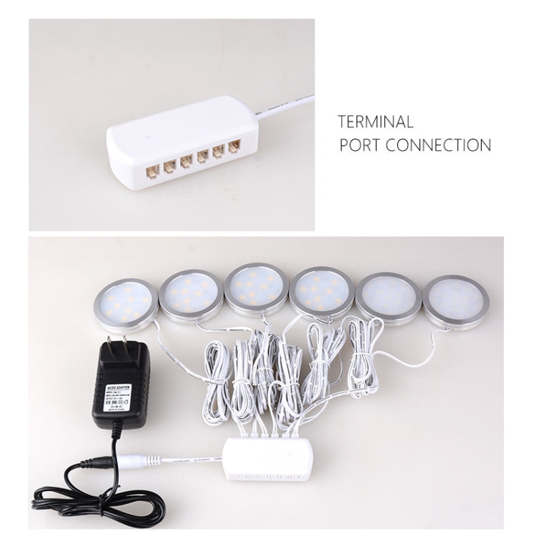 6 Ports 2510 Hub Splitter Junction Box Distributer Connectors Cabinet Light Adapter With DC Head