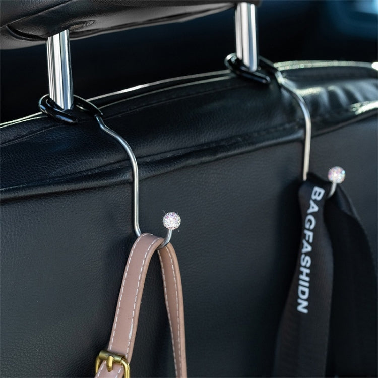 Multifunctional Car Seat Hooks With Diamond Inlay